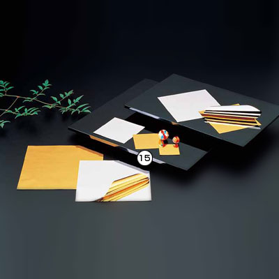 懐敷 金銀 （1000枚入） M30-435 90×90mm( キッチンブランチ )