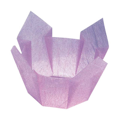 【仕様】 メーカー品番：66400 色：藤雲竜 外径(底径)×高さ：直径130(直径75)×H90mm ●お好みの角度に広げてご使用頂けます。そのままお料理を盛り付ければ、華やいだ雰囲気が簡単に演出できます。 ●ゴミ焼却の際にダイオキシンが発生しないフィルム素材を両面に貼り合わせております。 ※紙鍋ではありません。変形したり燃え出すことがあります。絶対に火にかけたり、近づけたりしないようにしてご使用願います。 ※入数