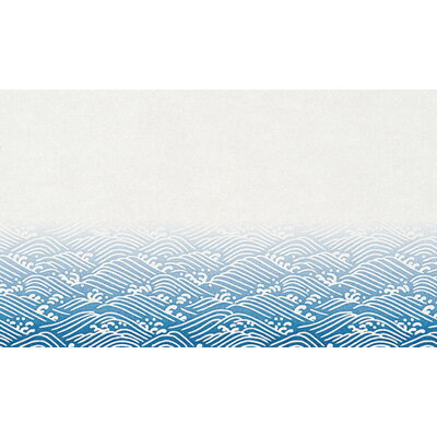 ミニ おてもとまっと華かすみ（100枚入） 青海波 MOK-07 260×130mm( キッチンブランチ )