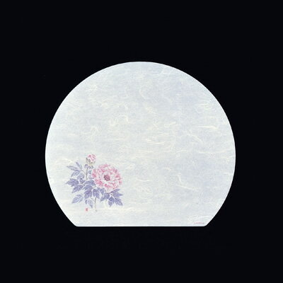 遊膳 遠赤抗菌和紙 尺3半月まっと（100枚） ぼたん（4月～5月） WH-15 370×320mm( キッチンブランチ )