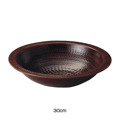 【仕様】 サイズ表示：30cm 外径：310mm 内径×深さ：265×70mm 容量：3.0L 質量：1.3kg 底径：150mm ※電磁調理器対応(貼り合わせ) (100V・200V対応) ●主にアルミ製品に電磁版を貼り合せた製品に表示しております。
