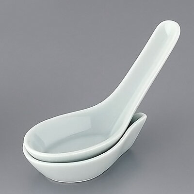 青磁 台付レンゲ 小 Z-009 全長140mm( キッチンブランチ )