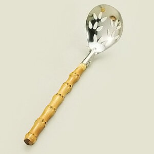 SA 竹柄チリレンゲ 穴明 55×65×235mm( キッチンブランチ )