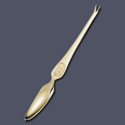 乐天商城 - カニフォーク 金 全長210mm( キッチンブランチ )