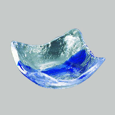 硝子和食器 一筆11 角洗鉢 150×150×H60mm( キッチンブランチ )