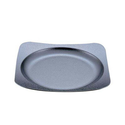 ABS製 渕丸角皿 黒石目 M-5-54 220×220×H30mm( キッチンブランチ )