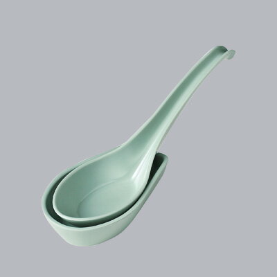 C-78 メラミン レンゲ（大） 全長230mm 【青磁】