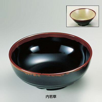 【仕様】 メーカー品番：AN-69 色：内若草(G) 直径×高さ：198×76mm 容量：1250c.c. メラミン「長次郎窯」シリーズ ※洗浄器対応