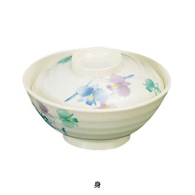 メラミン「すみれ」 丼 身 VO-18A （小） 500c.c.( キッチンブランチ )