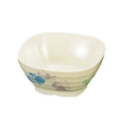 メラミン「すみれ」 角小鉢 VO-50 280c.c.( キッチンブランチ )