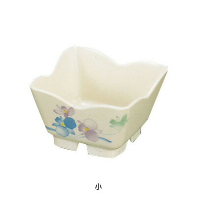 メラミン「すみれ」 花型角小鉢 VO-86 （小） 170c.c.( キッチンブランチ )