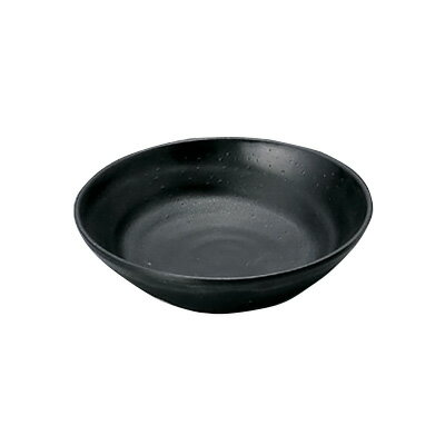 マイン「メラミンウェア」 丸深皿 中 M11-130 直径148×H40mm 【黒】