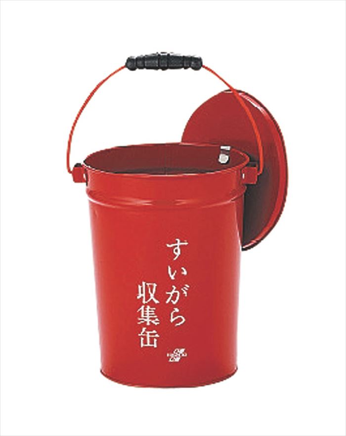 オフィスや駅などでタバコのすいがらを回収する専用の収集缶です。 蓋の裏に本体に掛けられるフックが付いています。 サイズ:W26.5×H29.6cm 重量:約845g 素材・材質:本体:印刷鋼板(0.32mm厚) 製造国:日本 仕様:中カゴな...