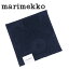 マリメッコ ウニッコ ミニタオル 30×30cm ダークブルー 72211-500（23SS）marimekko UNIKKO ハンドタオル ハンカチ 並行輸入品