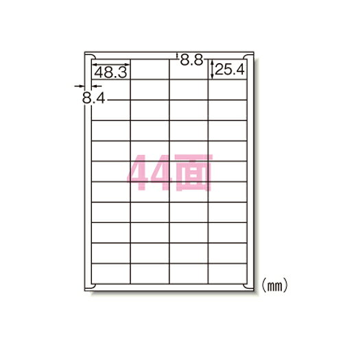 樂天商城 - エーワン ニュースタンダードA4白44面22 72244