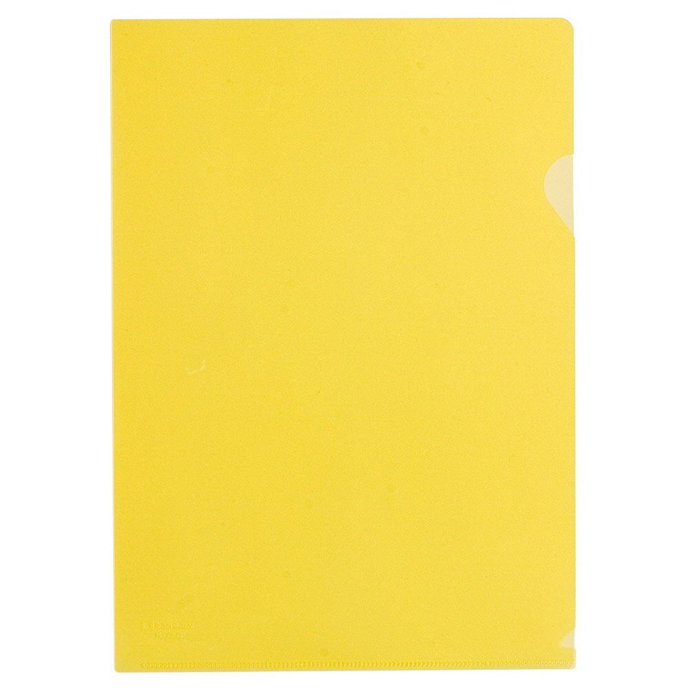 キングジム クリアーホルダーリサイクルA4-S 黄 735R10キイ(3.0)