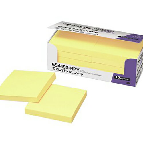 スリーエム ポストイットエコノパック 強粘着ノート6541SS-RPY