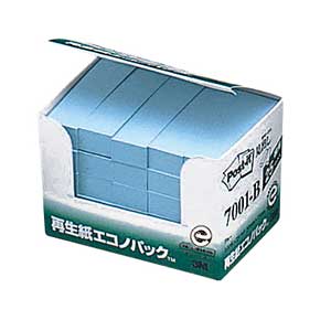 スリーエム ポストイット再生紙エコノパック ブルー7001-B