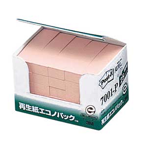樂天商城 - スリーエム ポストイット再生紙エコノパック ピンク7001-P