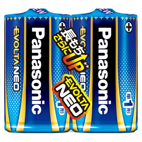 パナソニック エボルタNEO単1形2本シュリンクパック LR20NJ/2SE