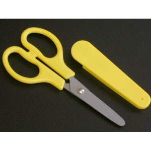 木村刃物 キャップ付きこどもはさみ左手用フッ素加工 V5-135LFC