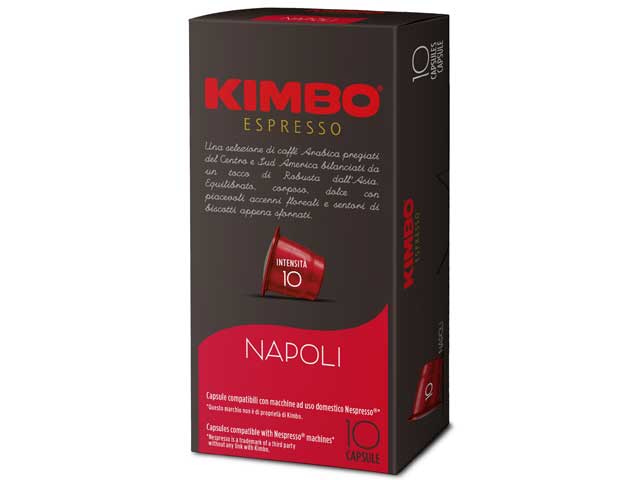 キンボ　KIMBO　カプセルコーヒー　ナポリ　10カプセルネスプレッソ　Nespresso®マシンの全機種に対応【輸入食品】