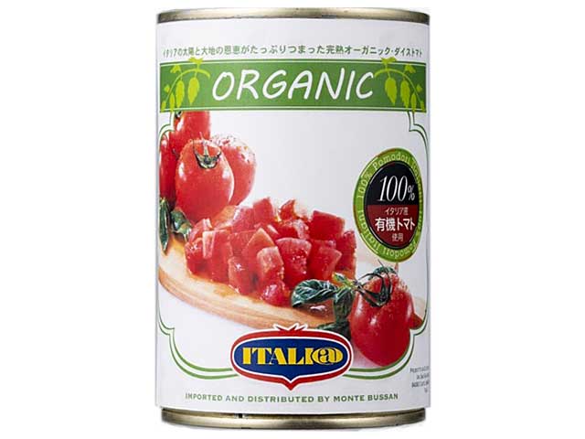 【あす楽】イタリアット　有機ダイストマト【輸入食品】【初夏食材】