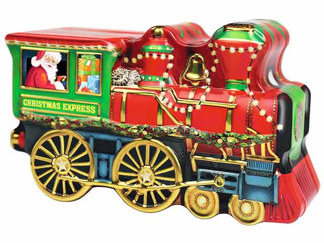 【あす楽】【クリスマス】【新商品】ウィンデル　クリスマスシェイプティン（機関車）【輸入食品】のサムネイル