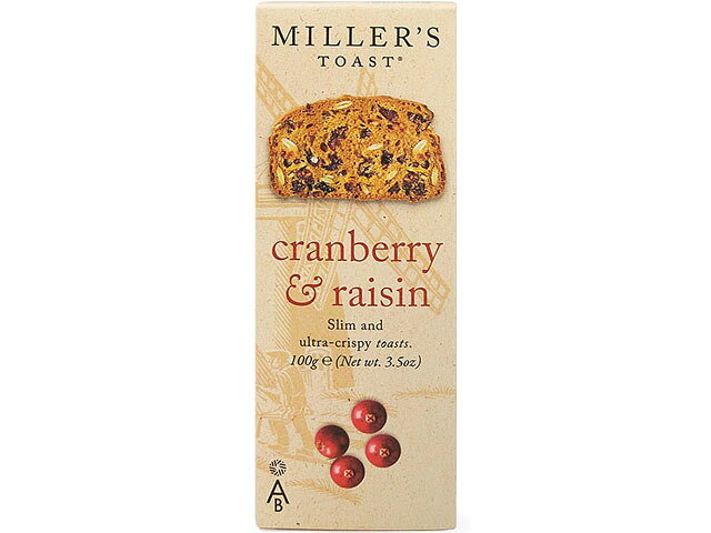 【新商品】ミラーズ　トースト　クランベリー＆レーズン【輸入食品】【秋の食材】