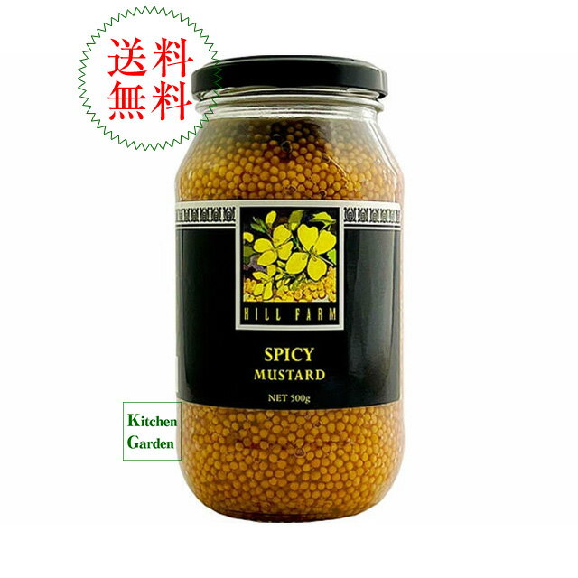 全国送料無料【新商品】ヒルファーム　プリザーブ　スパイシー　マスタード　500g...