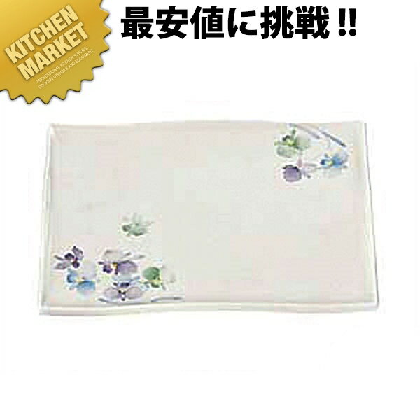 すみれ 角盛皿 VO-28 【kmss】 メラミン食器 給食用 食堂 幼稚園 保育園 学校 介護用 和食器 業務用メラミン食器 業務用プラスチック食器 割れない 軽い 軽量