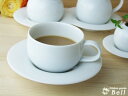 コーヒーカップ ソーサー コモド 白い食器 洋食器 カフェ食器 カフェ風 おしゃれ コーヒー 受け皿 モーニング ランチ カップ＆ソーサー comodo 美濃焼 業務用食器