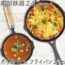 【4/30〜5/1は全品ポイント3倍!】1年保証・パンフレット付き 片手鍋&スキレット セット 南部鉄器 岩鋳 片手鍋 16cm & 岩鋳 フライパン24cm ...
