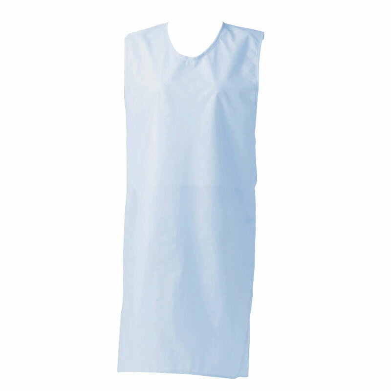 【ブラックフライデー特別クーポン対象】センシアエプロン ノースリーブ E1110-1H ブルー ひも