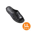 【クーポンでMAX10%OFF!5/13 23:59迄】No.180 紳士フィッティングサンダルブラック LL ブラック
