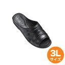 【5/3〜6は全品ポイント5倍!】No.180 紳士フィッティングサンダルブラック LLL ブラック