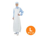 【5/3〜6は全品ポイント5倍!】レッジェーロン ウレタン打抜きエプロン L ホワイト E-50