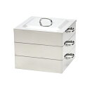 【全品ポイント5倍!5/15 0:00〜】桃印 業務用角蒸し器 2段55cm 蒸し器 ステンレス