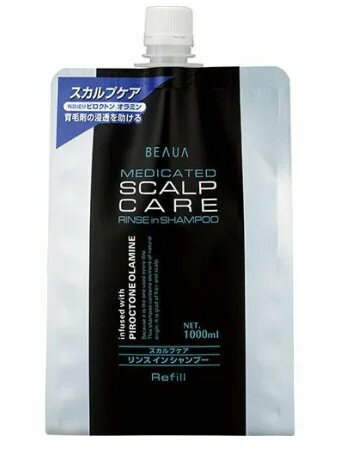 【新品】熊野油脂 ビューア 薬用スカルプケア リンスインシャンプー 詰替 大容量 1000ml まとめ買い×10個セット