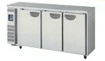 新品 福島工業(フクシマ)業務用横型冷蔵庫 超薄型 コールドテーブル幅1500×奥行450×高さ800(mm)LCU-150RM2-E(旧 TMU-50RE2)