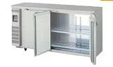 新品 福島工業(フクシマ)業務用横型冷蔵庫 超薄型 コールドテーブル センターフリー 幅1500×奥行450×高さ800(mm)LCU-150RM2-EF(旧 LMU-50RM2-F)