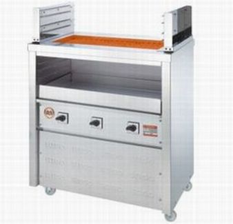ヒゴグリラー 二刀流タイプ 床置型 3H-210 【電気グリラー/床置型/焼物】