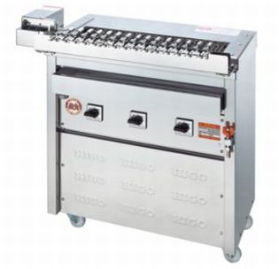 ヒゴグリラー クルクル回転串焼機タイプ3K-012X 【電気グリラー/回転式/焼物】