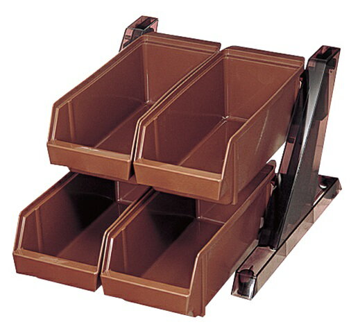 BKオーガナイザー2段2列 O−2−2−B ブラウン
