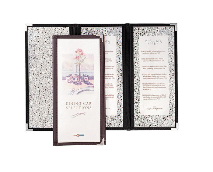 メニューブック　ABW−6　茶　6P