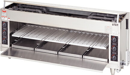 新品 マルゼン 上火式焼物器ガス赤外線バーナータイプ MGK-154UB