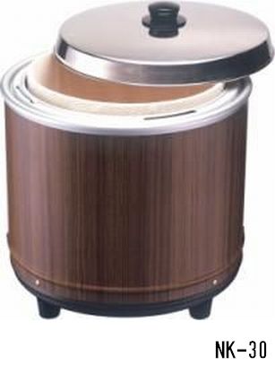 【送料無料】新品！熱研　ライスウォーマー（3升）木目　NK-30
