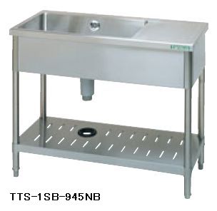 樂天商城 - タニコー台付一槽シンク（バックガードなし）W900*D450*H850TA-1SB-945NB