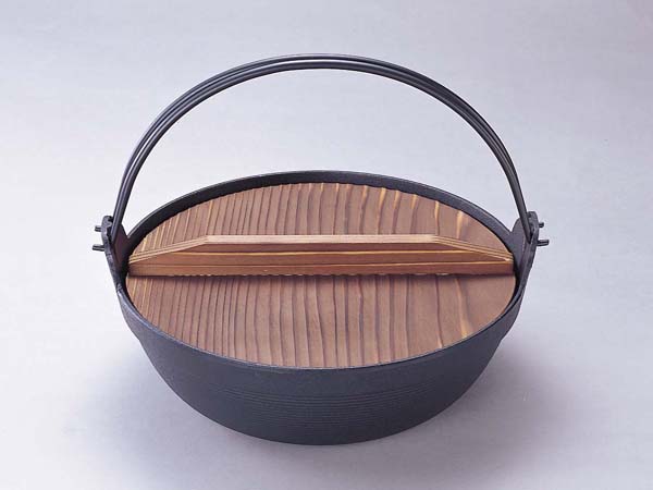 南部鉄器鉄鍋　『ふる里鍋 深型24』IH対応 岩鋳 日本製　　21009