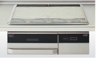 IHクッキングヒーター　クリナップ　ZEDRZ6B17VSS　2口IHヒーター　らく楽IH